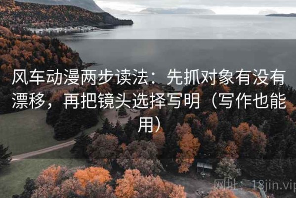 风车动漫两步读法：先抓对象有没有漂移，再把镜头选择写明（写作也能用）