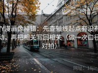 YY漫画像排错：先查轴线起点有没有动，再把相关写回相关（做一次口径对拍）